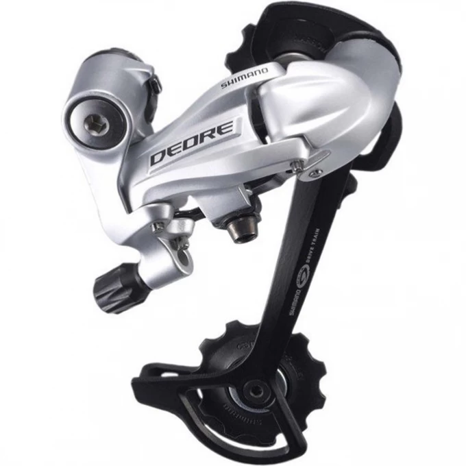 Переключатель задний SHIMANO DEORE, M591, SGS, 9 скоростей, серебристый IRDM591SGSS Переключатель задний SHIMANO DEORE, M591, SGS, 9 скоростей, серебристый IRDM591SGSS