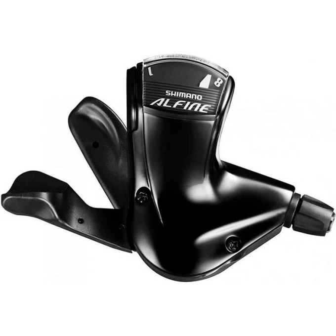 Шифтер SHIMANO ALFINE, S7008, черный, 8 скоростей, трос+оплетка, для СJ-S7000-8 ESLS70082100LL3