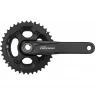 Система SHIMANO DEORE, M6000-2, 170 мм, интегрированный вал, 10 скоростей, 38/28T без каретки, черный EFCM6000CX88X