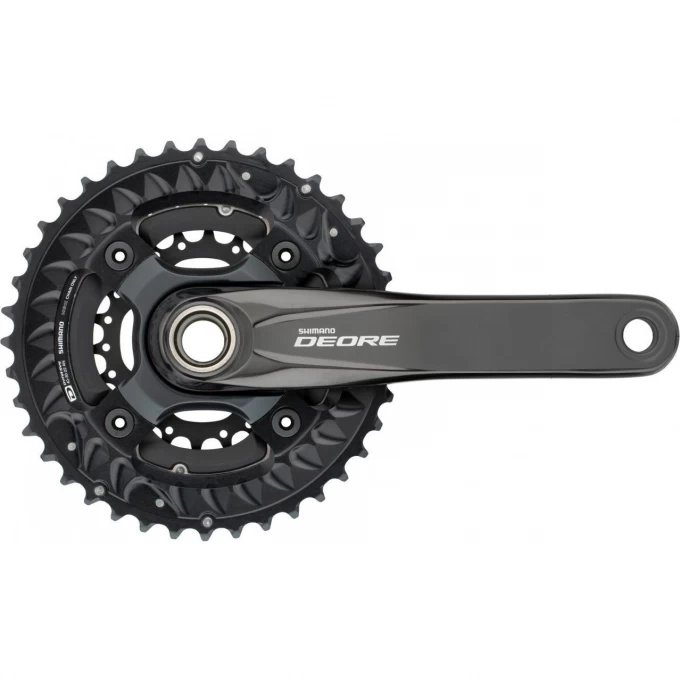 Система SHIMANO DEORE, M6000-3, 170 мм, интегрированный вал, 10 скоростей, 40/30/22T без каретки, черный EFCM6000CX002X Система SHIMANO DEORE, M6000-3, 170 мм, интегрированный вал, 10 скоростей, 40/30/22T без каретки, черный EFCM6000CX002X