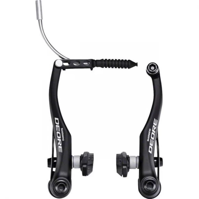 Тормоз v-br SHIMANO DEORE, BR-T610, черный, задние колодки S70C EBRT610RX41SLP Тормоз v-br SHIMANO DEORE, BR-T610, черный, задние колодки S70C EBRT610RX41SLP