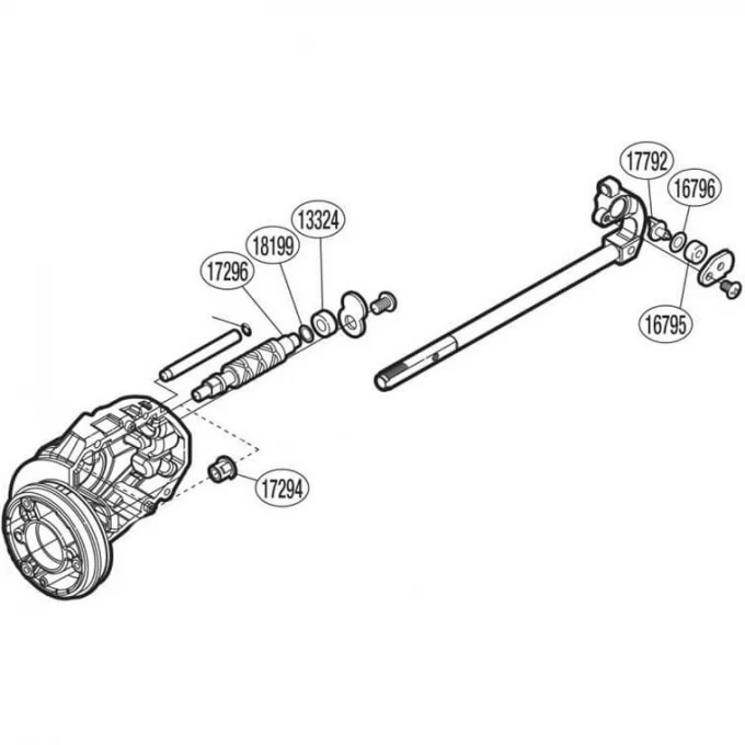 Запчасть для катушки SHIMANO OSCILLATION SET набор для бесконечного винта PK0415